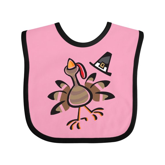 Inktastic Happy Thanksgiving Turkey Boys or Girls Baby Bib