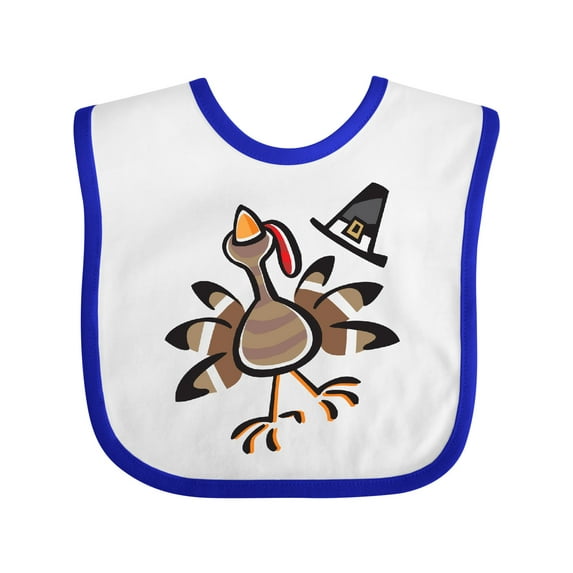 Inktastic Happy Thanksgiving Turkey Boys or Girls Baby Bib