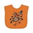 thumbnail image 1 of Inktastic Happy Thanksgiving Turkey Boys or Girls Baby Bib, 1 of 4
