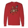 thumbnail image 1 of Inktastic Happy Thanksgiving Turkey Long Sleeve T-Shirt, 1 of 5