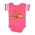 thumbnail image 1 of Inktastic Happy Thanksgiving Turkey Train with Food Boys or Girls Baby Bodysuit, 1 of 5