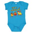 thumbnail image 1 of Inktastic Happy Thanksgiving Turkey Train with Food Boys or Girls Baby Bodysuit, 1 of 5