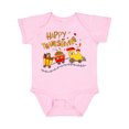 thumbnail image 1 of Inktastic Happy Thanksgiving Turkey Train with Food Boys or Girls Baby Bodysuit, 1 of 5