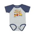 thumbnail image 1 of Inktastic Happy Thanksgiving Turkey Train with Food Boys or Girls Baby Bodysuit, 1 of 5