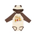 thumbnail image 1 of Inktastic Happy Thanksgiving Turkey Train with Food Boys or Girls Long Sleeve Baby Bodysuit, 1 of 5
