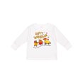 thumbnail image 1 of Inktastic Happy Thanksgiving Turkey Train with Food Boys or Girls Long Sleeve Toddler T-Shirt, 1 of 5