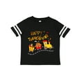 thumbnail image 1 of Inktastic Happy Thanksgiving Turkey Train with Food Boys or Girls Toddler T-Shirt, 1 of 5