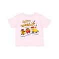 thumbnail image 1 of Inktastic Happy Thanksgiving Turkey Train with Food Boys or Girls Toddler T-Shirt, 1 of 5