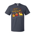 thumbnail image 1 of Inktastic Happy Thanksgiving Turkey Train with Food T-Shirt, 1 of 5