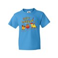 thumbnail image 1 of Inktastic Happy Thanksgiving Turkey Train with Food Youth T-Shirt, 1 of 5