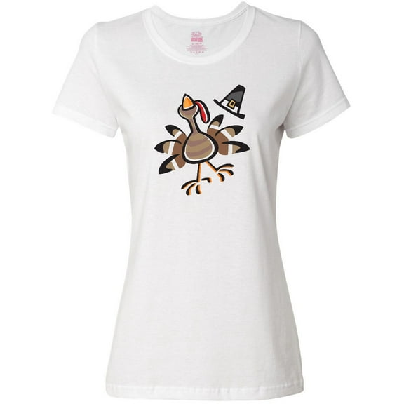 Inktastic Happy Thanksgiving Turkey Women's T-Shirt