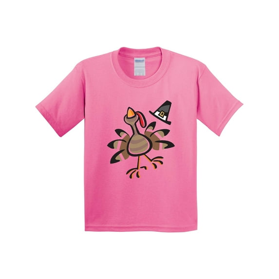Inktastic Happy Thanksgiving Turkey Youth T-Shirt