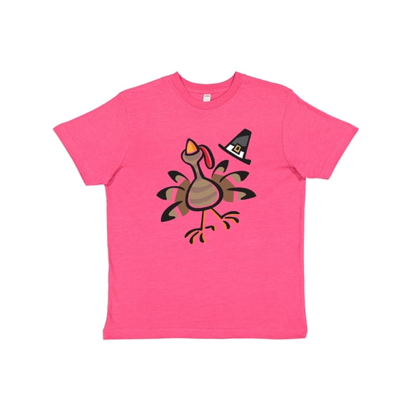 Inktastic Happy Thanksgiving Turkey Youth T-Shirt