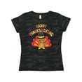 thumbnail image 1 of Inktastic Happy Thanksgiving- cute turkey in pilgrim hat Women's T-Shirt, 1 of 5