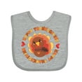 thumbnail image 1 of Inktastic Happy Thanksgiving with Cute Turkey Boys or Girls Baby Bib, 1 of 4
