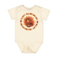 thumbnail image 1 of Inktastic Happy Thanksgiving with Cute Turkey Boys or Girls Baby Bodysuit, 1 of 5