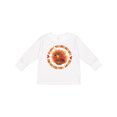 thumbnail image 1 of Inktastic Happy Thanksgiving with Cute Turkey Boys or Girls Long Sleeve Toddler T-Shirt, 1 of 5