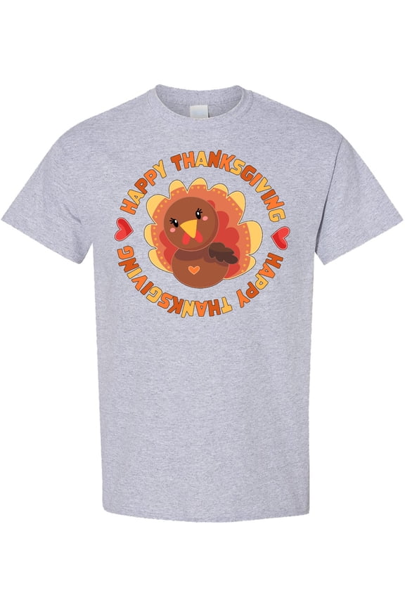 Happy Thanksgiving with Cute Turkey T-Shirt