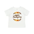 thumbnail image 1 of Inktastic Happy Thanksgiving with Fall Floral Boys or Girls Baby T-Shirt, 1 of 5