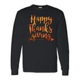 thumbnail image 1 of Inktastic Happy Thanksgiving with Leaf Arrow in Fall Colors Long Sleeve T-Shirt, 1 of 5