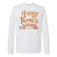 thumbnail image 1 of Inktastic Happy Thanksgiving with Leaf Arrow in Fall Colors Long Sleeve T-Shirt, 1 of 5