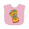 thumbnail image 1 of Inktastic Happy Tiki Face Boys or Girls Baby Bib, 1 of 4