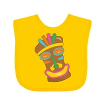 Inktastic Happy Tiki Face Boys or Girls Baby Bib