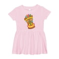 thumbnail image 1 of Inktastic Happy Tiki Face Girls Baby Dress, 1 of 5