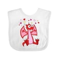 thumbnail image 1 of Inktastic Happy Valentine Cute Red Cartoon Dragon with Hearts Boys or Girls Baby Bib, 1 of 4