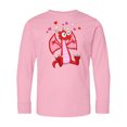 thumbnail image 1 of Inktastic Happy Valentine Cute Red Cartoon Dragon with Hearts Long Sleeve Youth T-Shirt, 1 of 5