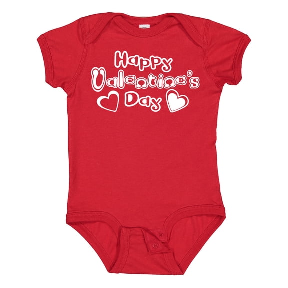 Inktastic Happy Valentine's Day Boys or Girls Baby Bodysuit