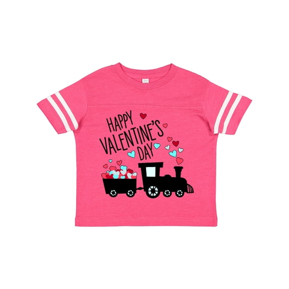 Inktastic Happy Valentine's Day Train Boys or Girls Toddler T-Shirt
