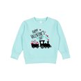 thumbnail image 1 of Inktastic Happy Valentine's Day Train Toddler Sweatshirt, 1 of 4