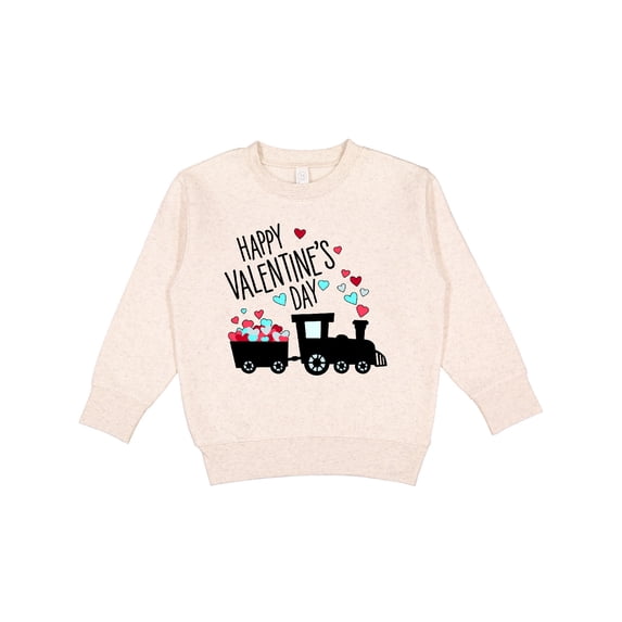 Inktastic Happy Valentine's Day Train Toddler Sweatshirt