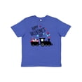 thumbnail image 1 of Inktastic Happy Valentine's Day Train Youth T-Shirt, 1 of 5