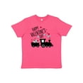 thumbnail image 1 of Inktastic Happy Valentine's Day Train Youth T-Shirt, 1 of 5