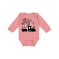 thumbnail image 1 of Inktastic Happy Valentine's Day- train Boys or Girls Long Sleeve Baby Bodysuit, 1 of 5