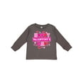 thumbnail image 1 of Inktastic Happy Valentine's Day with Hearts Boys or Girls Long Sleeve Toddler T-Shirt, 1 of 5