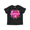 thumbnail image 1 of Inktastic Happy Valentine's Day with Hearts Boys or Girls Toddler T-Shirt, 1 of 5