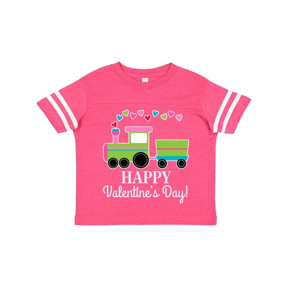 Inktastic Happy Valentines Day Childs Train Boys or Girls Toddler T-Shirt