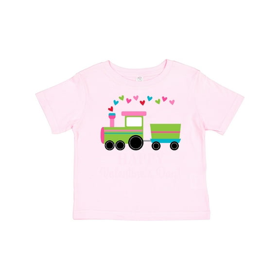 Inktastic Happy Valentines Day Childs Train Boys or Girls Toddler T-Shirt