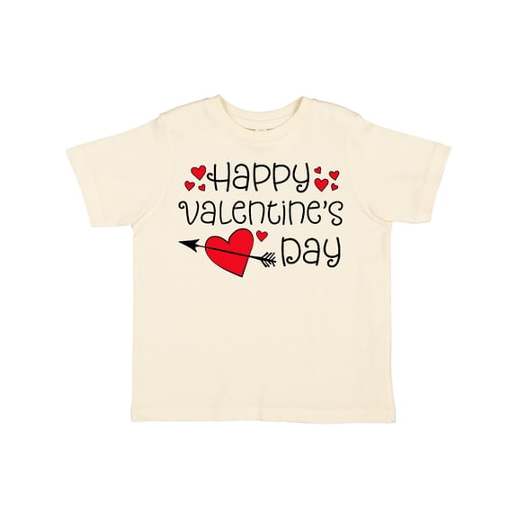 Inktastic Happy Valentines Day Red Hearts and Arrow Boys or Girls Toddler T-Shirt