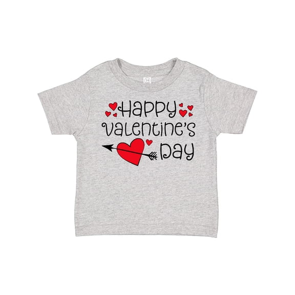 Inktastic Happy Valentines Day Red Hearts and Arrow Boys or Girls Toddler T-Shirt