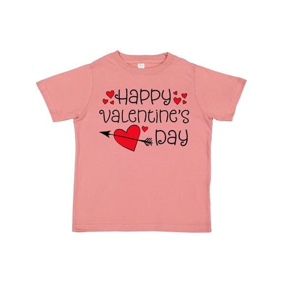Inktastic Happy Valentines Day Red Hearts and Arrow Boys or Girls Toddler T-Shirt