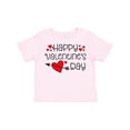 thumbnail image 1 of Inktastic Happy Valentines Day Red Hearts and Arrow Boys or Girls Toddler T-Shirt, 1 of 5