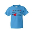 thumbnail image 1 of Inktastic Happy Valentines Day Red Hearts and Arrow Youth T-Shirt, 1 of 5