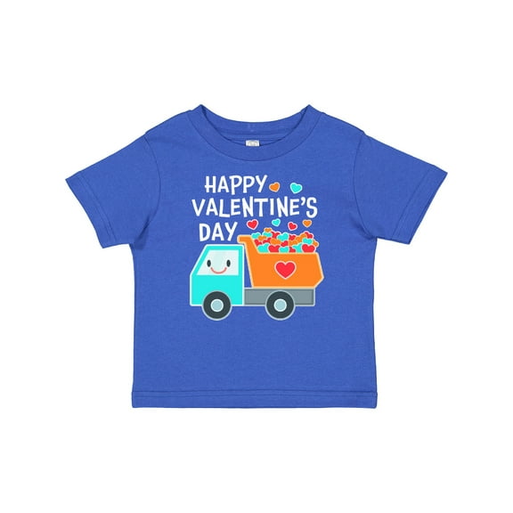 Inktastic Happy Valentines Day Truck Hearts Boys or Girls Baby T-Shirt