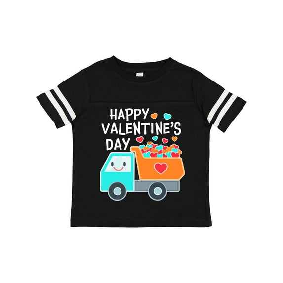 Inktastic Happy Valentines Day Truck Hearts Boys or Girls Toddler T-Shirt