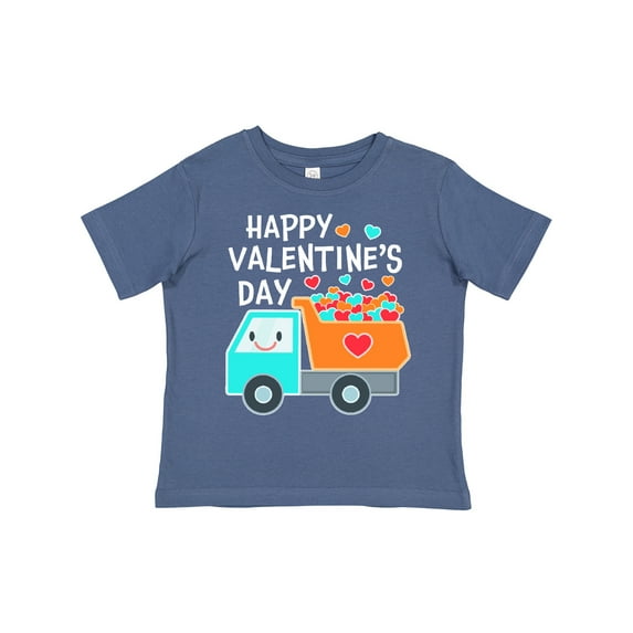 Inktastic Happy Valentines Day Truck Hearts Boys or Girls Toddler T-Shirt