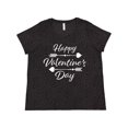 thumbnail image 1 of Inktastic Happy Valentines Day with Arrows Women's Plus Size T-Shirt, 1 of 5